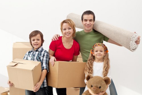 Truck loaded with belongings for a South Hornchurch house move