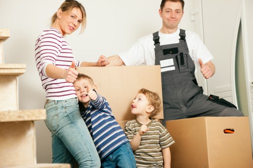 Properly packed boxes ready for move